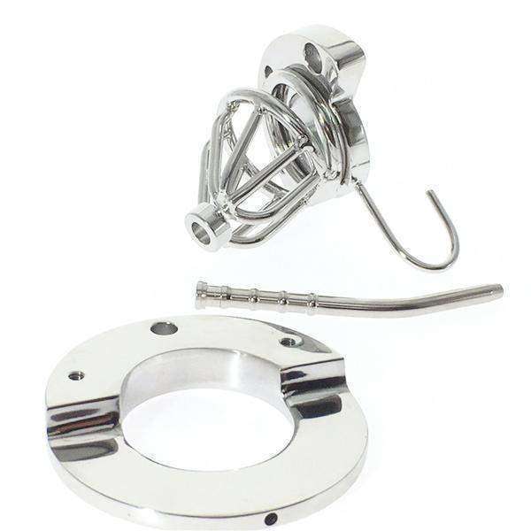 Best cock cage with built-in catheter and stretcher