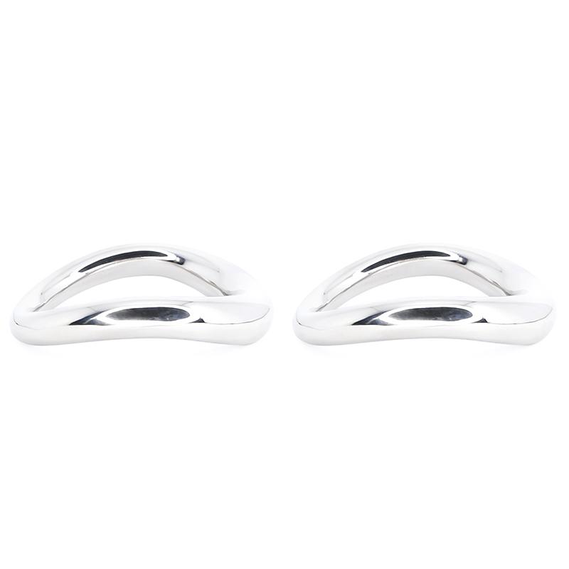 Sleek stainless cock ring