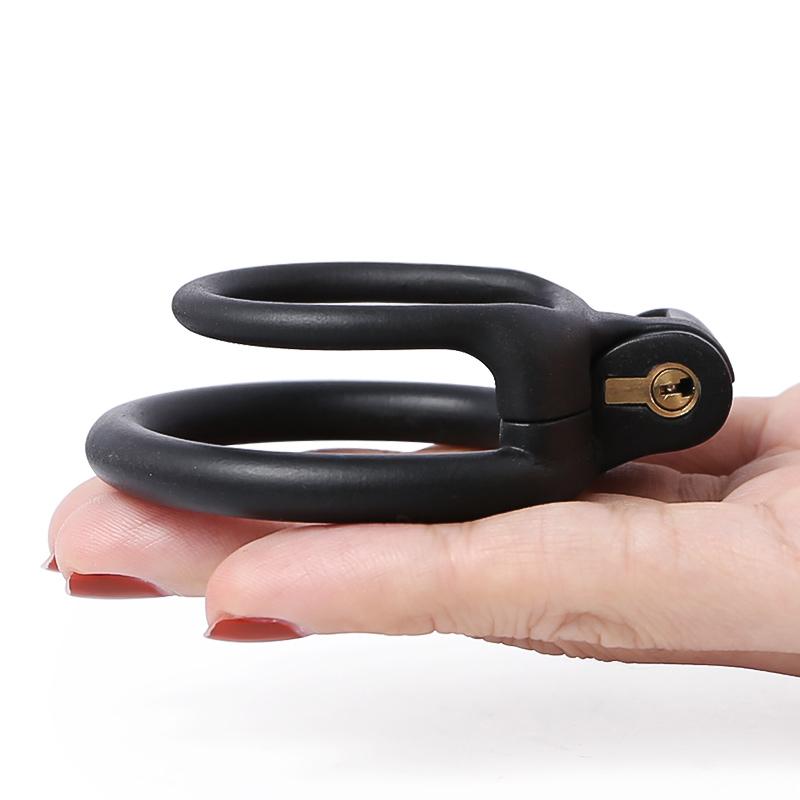 Stylish 3D printed chastity training ring for enhanced comfort