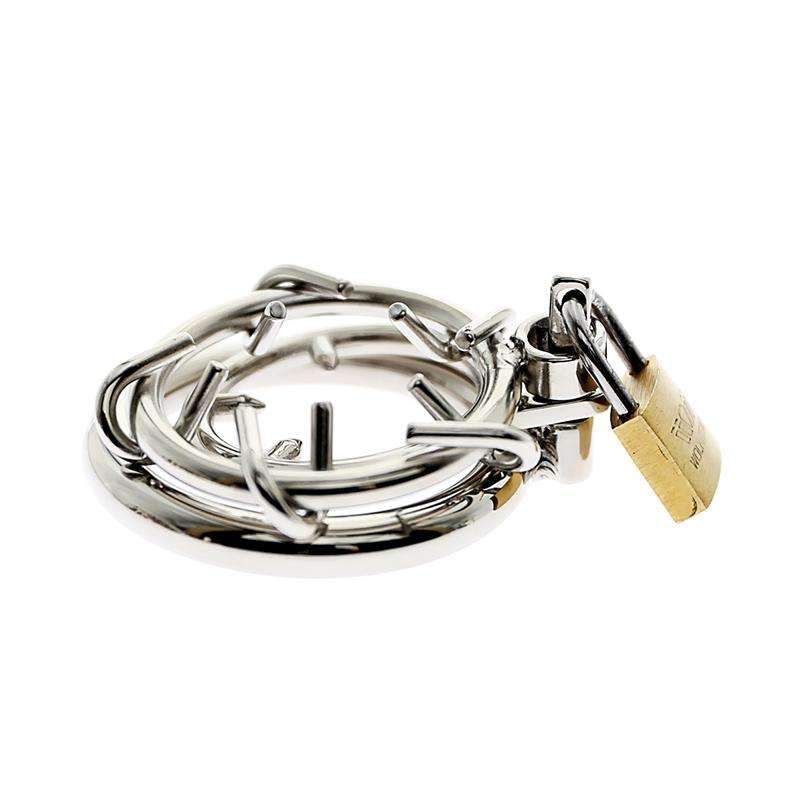 Extreme chastity device with thorn design