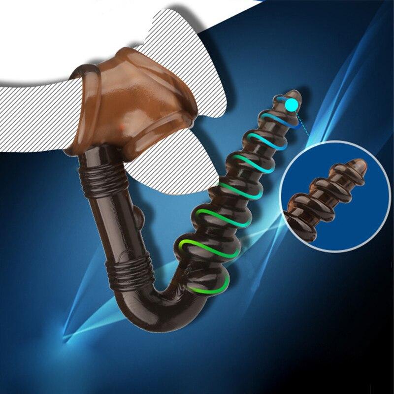 Black silicone anal toy