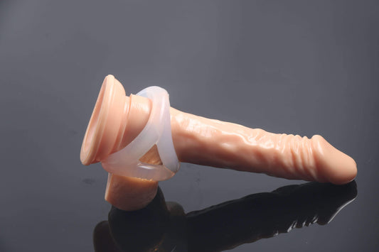 Triple cock ring with ball stretcher