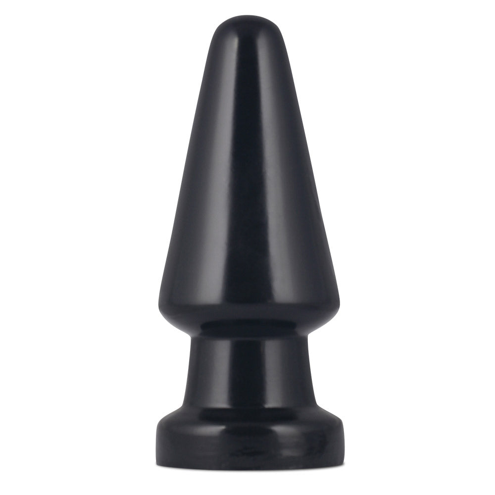 Huge black plug for anal destruction