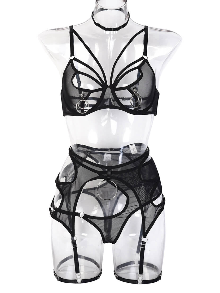 Sequined Erotic Bra Set Sexy Lingerie