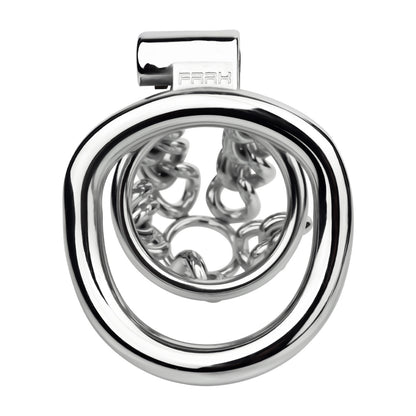 STEEL CHAIN CHASTITY CAGE - WITH BELT STRAP
