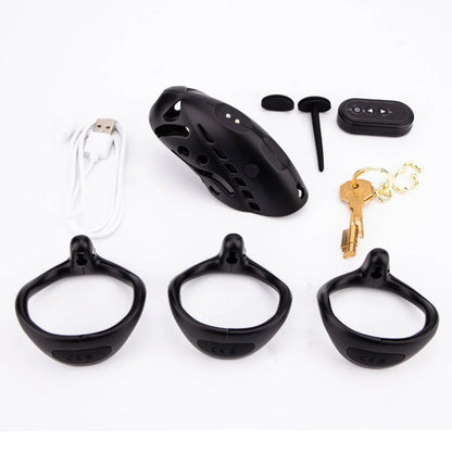 ELECTRO SHOCK CHASTITY CAGE-REMOTELY