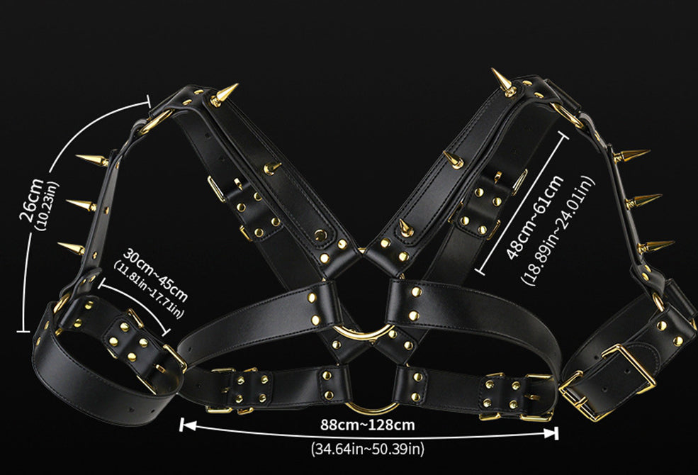 Does this goth leather bondage harness offer shoulder support?
