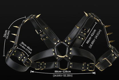 Does this goth leather bondage harness offer shoulder support?