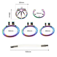 Load image into Gallery viewer, CH33 - Short - 1.77&#39;&#39;/45mm - Catheter Option - Rainbow Effect
