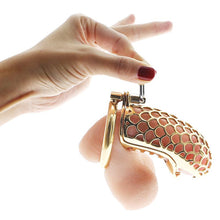 Load image into Gallery viewer, 24K Gold Dragon Chastity Cage
