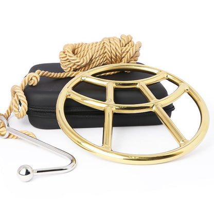 What is a 24K gold Shibari suspension ring used for?
