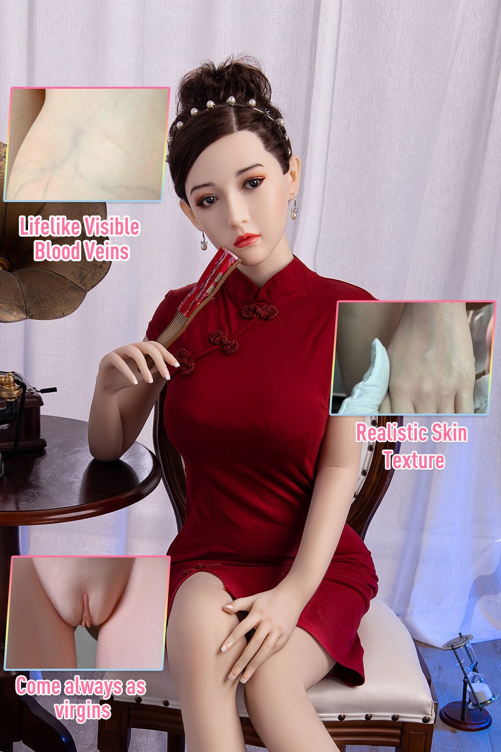 Polly - Asian Beautiful Silicone Sex Doll 5ft2 (158cm)