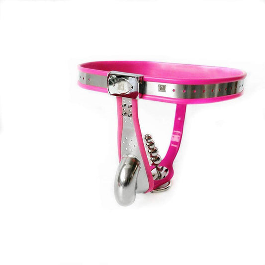 Adjustable Leonid male chastity belt front view