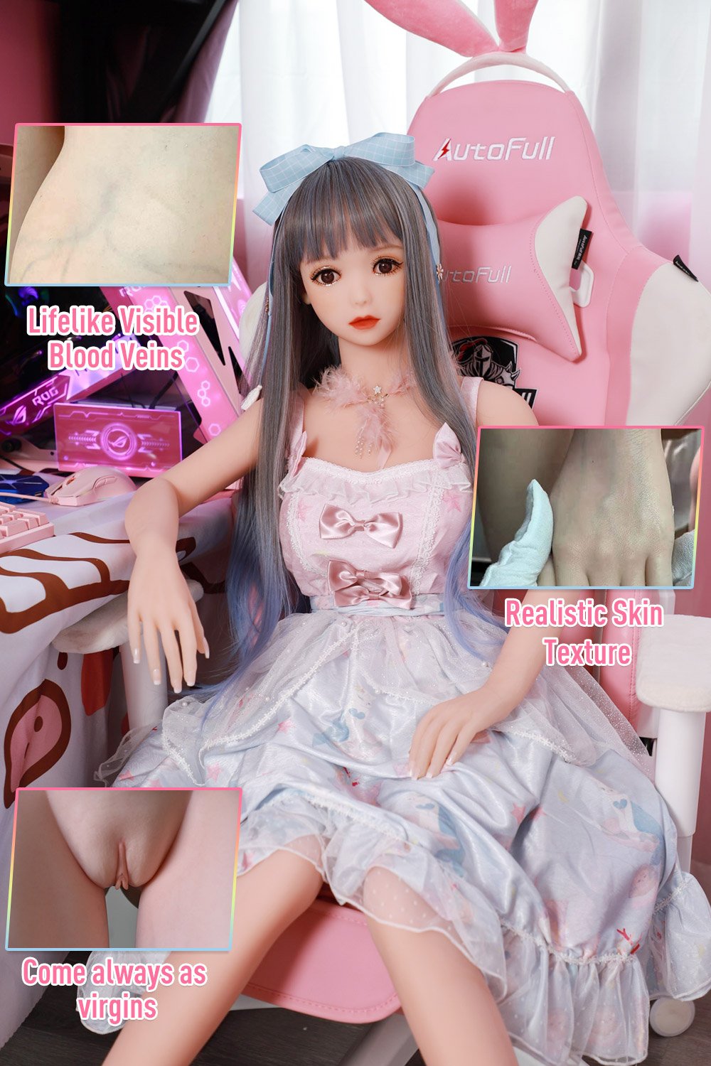 June- Realistic Silicone Cosplay Anime Sex Doll (158cm)