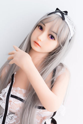 Cora mini anime sex doll in playful pose