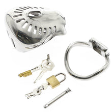 Load image into Gallery viewer, Fully Enclosed Metal Chastity Device | Design for Long-Term Wear
