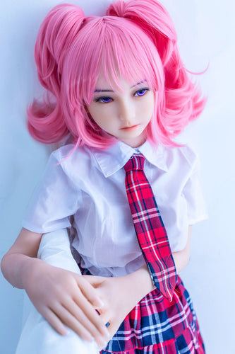 Olive in realistic JK school uniform for cosplay fantasies