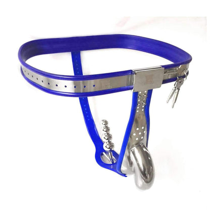Stainless steel Leonid chastity belt close-up