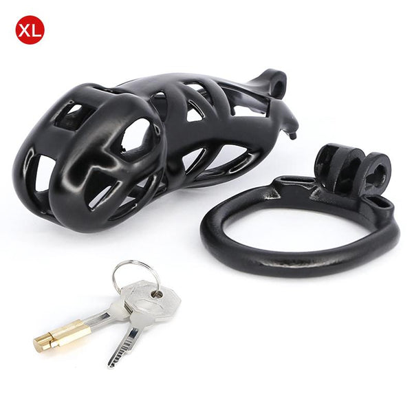 Lightweight chastity cage with secure lock