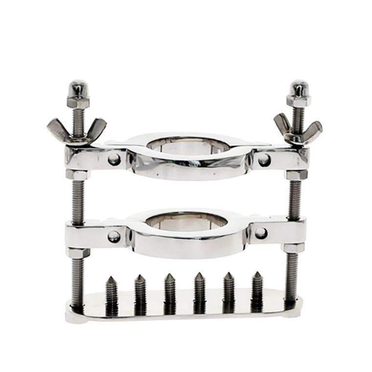 All-in-one spiked ball stretcher and crusher set