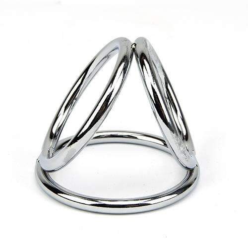 Ball and cock ring for male restraint