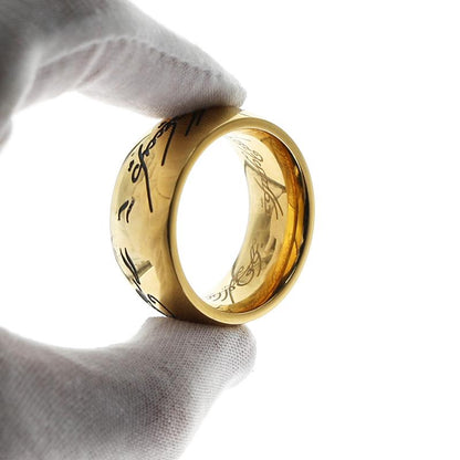 BDSM golden cock ring