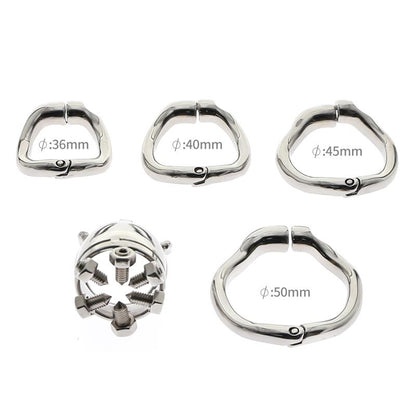 CBT spiked chastity toy for men
