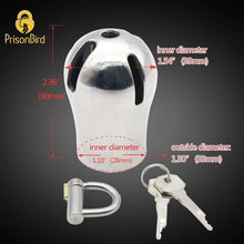 Load image into Gallery viewer, CH29 - Luxury PA Chastity Cage / Titanium PA Lock
