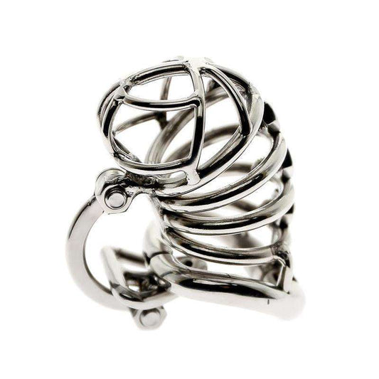Chastity device with ball divider for men