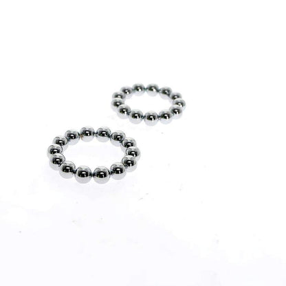 Metal beaded cock ring