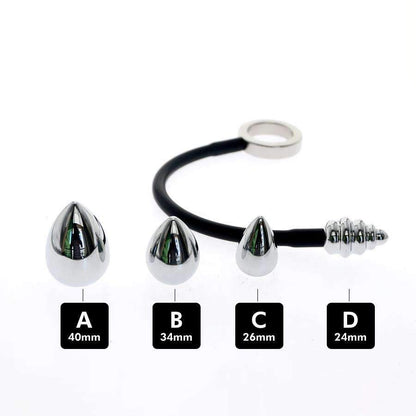 Cock ring and anal plug with interchangeable bulbs