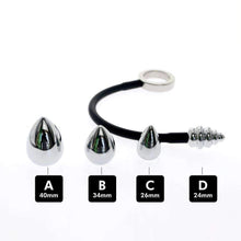 Load image into Gallery viewer, Cock ring with interchangeable anal plug
