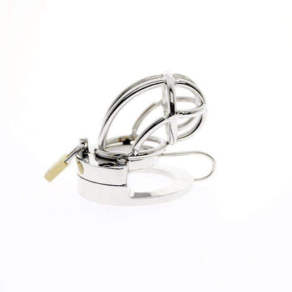 cock cage with testicle stretcher