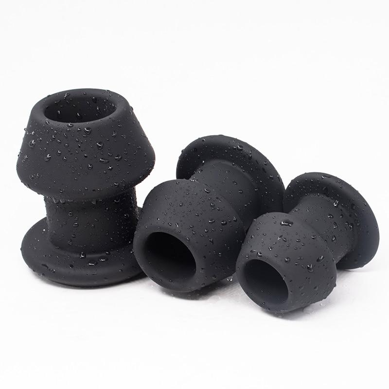 Deep penetration butt plug with hollow center