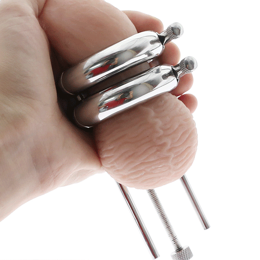 Double ring ball crusher