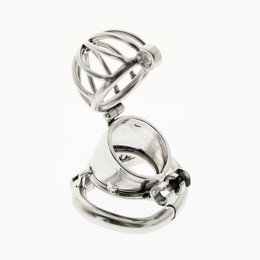 Sissy chastity cage with easy cleaning design