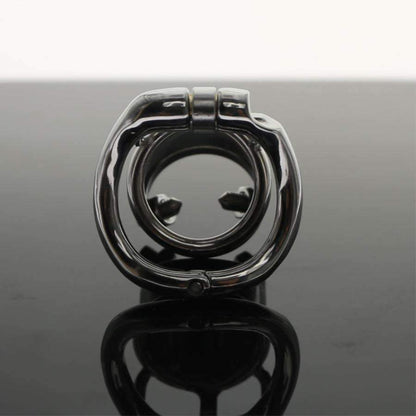 Spiked cock cage for painful discipline