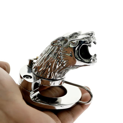 BDSM chastity gear tiger design