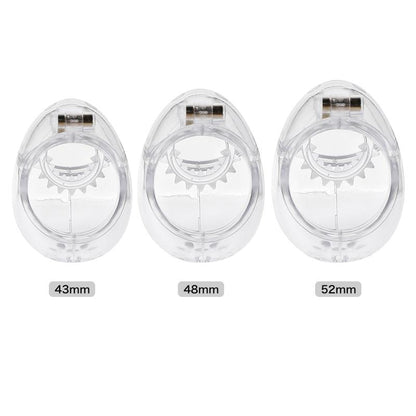 Fully enclosed male chastity cage