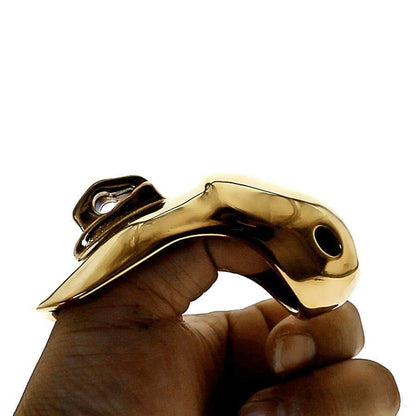 male chastity device cage part in gold