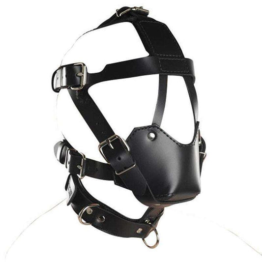 Pup play muzzle harness good boy