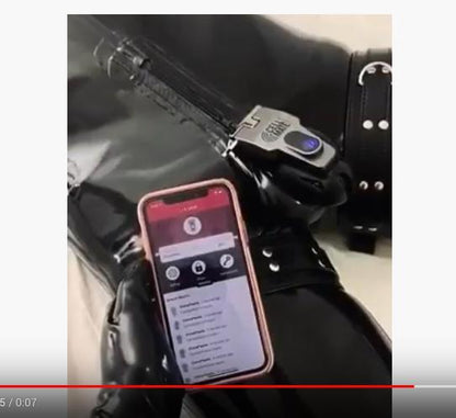 High-quality app-controlled chastity device for remote pleasure