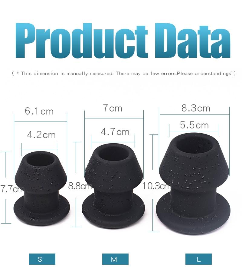 Advanced hollow tunnel butt plug for experienced users
