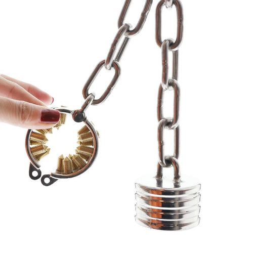 What is a cock and ball torture toy with weight?