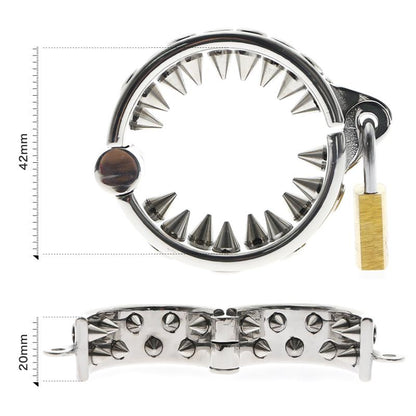 Silver Non-Removable Teeth Chastity Bracelet for BDSM Enthusiasts