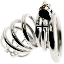 Load image into Gallery viewer, What is a male chastity cage with catheter option?

