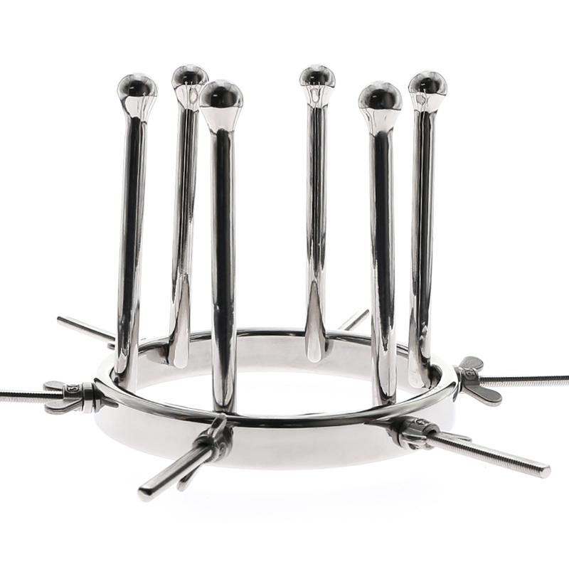 Metal anal vaginal spreader for intense play