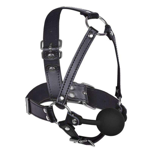 Head Harness mouth gag Sex Toys -lovershop01