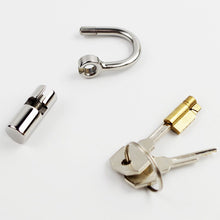 Load image into Gallery viewer, Want a chastity cage that won&#39;t slip? Our 5mm PA lock holds strong!
