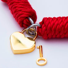 Load image into Gallery viewer, SHIBARI ROPE BDSM COLLAR BRAIDED BDSM SYMBOL  BONDAGE GEAR Sex Toys -lovershop01
